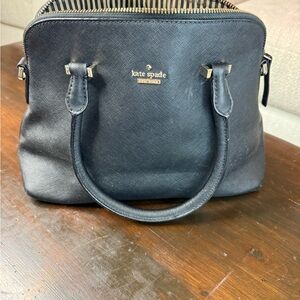 Kate Spade black leather Satchel Purse